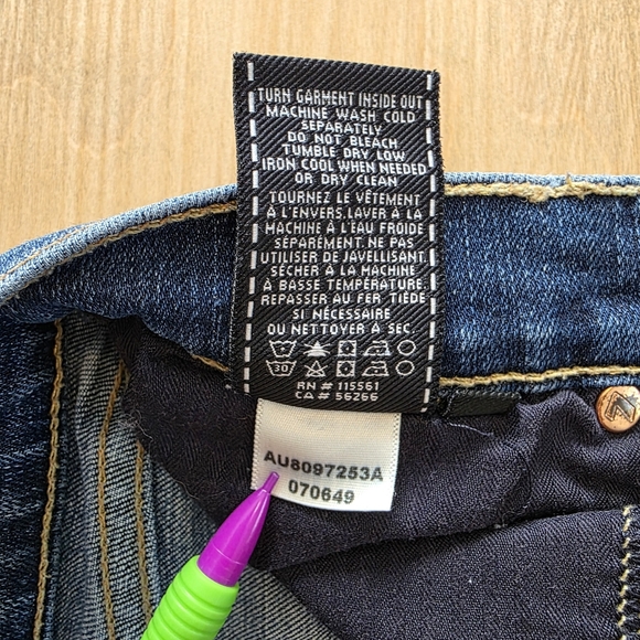 7 For All Mankind “The Skinny” Distressed Skinny Jeans – Size 30 - Picture 5 of 12
